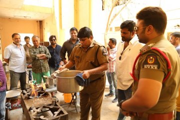 Naara Rohith Cooks Fish Curry on The Sets of Shamanthakamani Movie